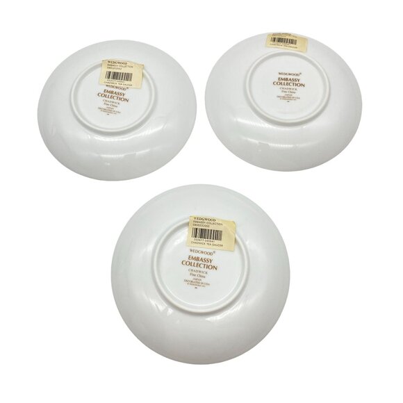Wedgwood Embassy Collection Chadwick footed tea cup and saucer set of 3 - Picture 4 of 8